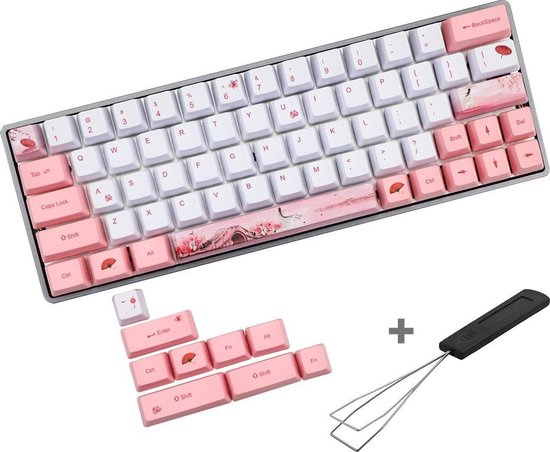 PBT Keycaps for Keyboard with Keycap Puller - 73 Keycaps - Gaming -  Keyboard - For 60%... | bol.com