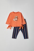 Woody Little Meisjes Pyjama Roze 6m