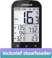 Cycplus fietscomputer draadloos - Bluetooth 4.0 fietscomputer - Nauwkeurige GPS - Inclusief stuurhouder - ondersteund Strava app - Waterdicht - 2.9inch scherm met achtergrondverlic
