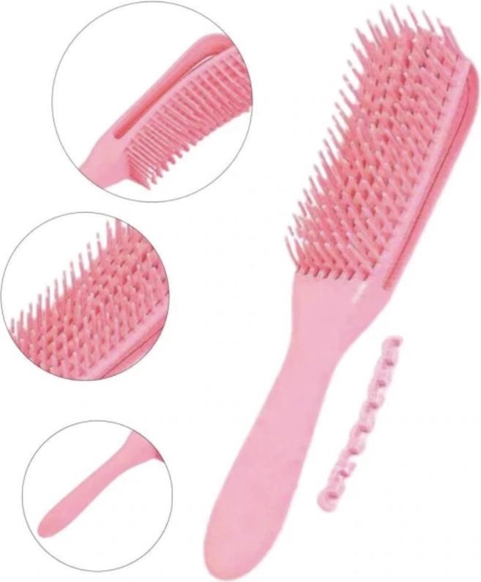Antiklit Haarborstel Detangling Brush Hairbrush Krullend Haar
