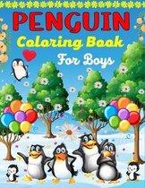 Penguin Coloring Book For Boys