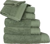 ARTG® Towelzz - DeLuxe - Gastenhanddoek - Set 10 stuks - 40 x 60 cm - 700 grams - Leger Groen - Army Green