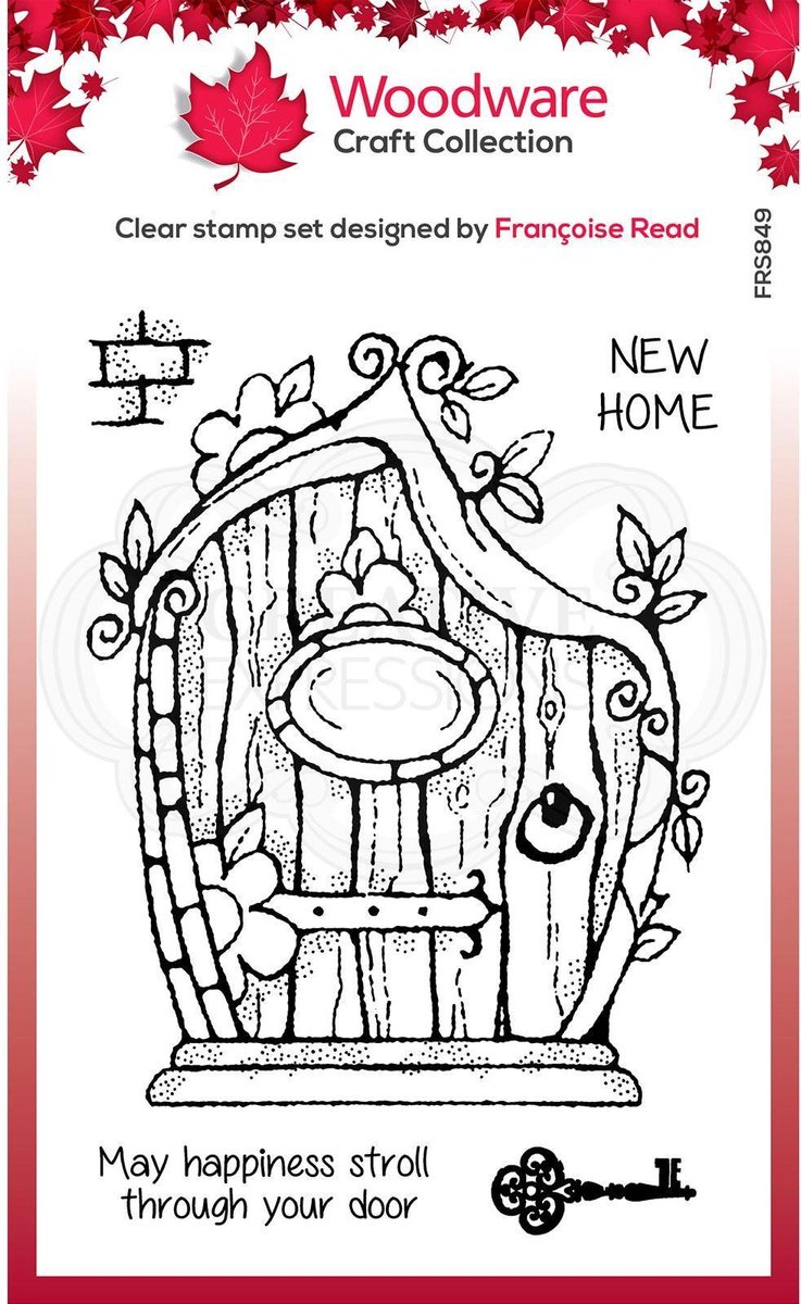Woodware Clear stamp - Elfjes deurtje - A6 - Set van 5 stempels