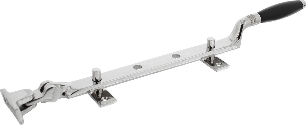 Intersteel Raamuitzetter Ton met stelpennen nikkel / ebbenhout