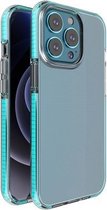 TPU dubbele kleur schokbestendige beschermhoes voor iPhone 13 Pro (hemelsblauw)