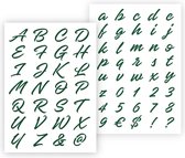 QBIX Lettersjabloon Sierletters A4 Formaat Kunststof - Hoogte letters 2-3cm