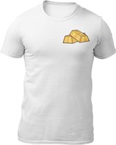 Gold Rush - Teddy The Gangster - Heren T-Shirt - Getailleerd - Katoen - Ronde Hals