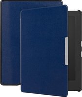 Lunso - Geschikt voor Kobo Aura H20 Edition 1 hoes (6.8 inch) - sleep cover - Donkerblauw