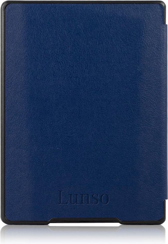 Lunso - Geschikt voor Kobo Aura H20 Edition 1 hoes (6.8 inch) - sleep cover - Donkerblauw - (niet voor de Kobo Aura edition 1) — afbeelding 4