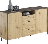 FMD - Dressoir - Bruin - 164x41x92 cm