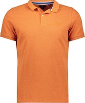 Superdry Poloshirt Classic Pique Polo M1110247a Dark Spiced Orange Marl Mannen Maat - L