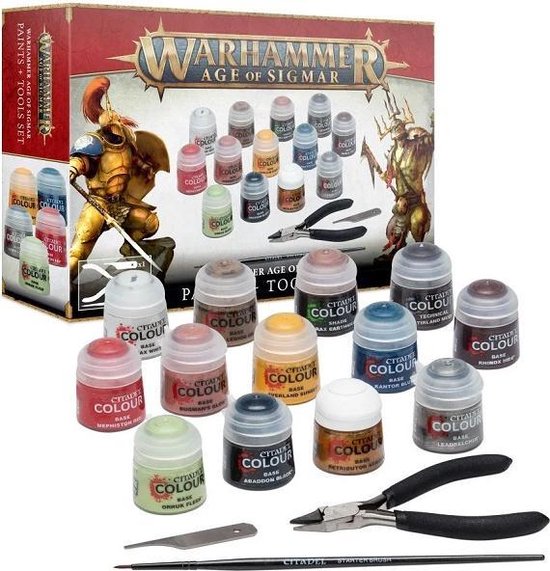 Warhammer Age Of Sigmar - Paint + Tools Set - 80-17 - Games Workshop