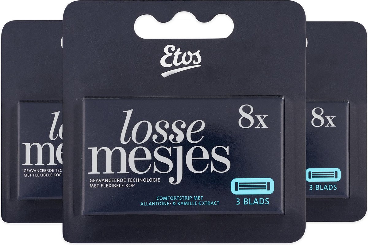 Etos Scheermesjes 3-bladig 10 stuks