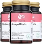 Etos Ginkgo Biloba - Hart - Bloedvaten - 180 tabletten (3x60)