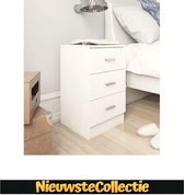 luxe nachtkastjes set van 2 wit - nachtkastje - 2 stuks - slaapkamer - industrieel - modern - meubels - Nieuwste Collectie