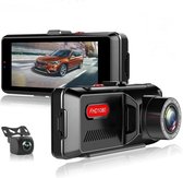 TechU™ Dashcam Dual Camera – MO5 Pro – 3.16 inch Full HD Scherm – Nachtvisie – Loop Recording – Bewegingssensor – G-sensor – Parkeer Monitor – Incl. Achteruitrijcamera
