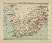 Historische kaart van Zuid Afrika (Kaapland) uit 1882 door Kuyper van Kaartcadeau.com