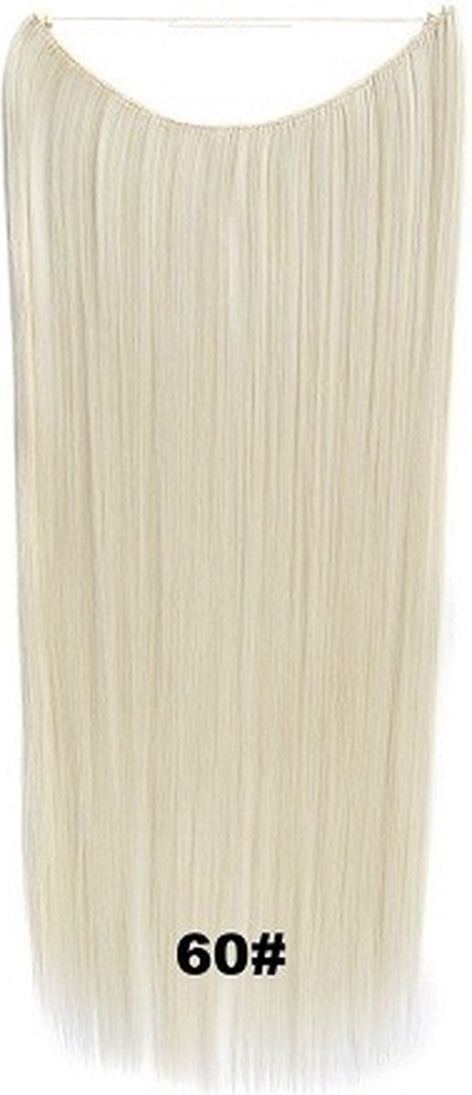 Wire hair extensions straight blond - 60#