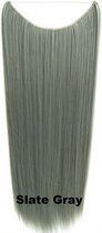 Wire hairextensions straight grijs - Slate Gray