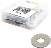 onderlegring RVS 12 mm zilver per 100
