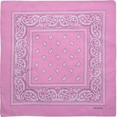 Mouchoir Bandana Paisley Rose Clair