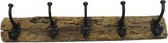 Houten kapstok H10  - retro - trendy