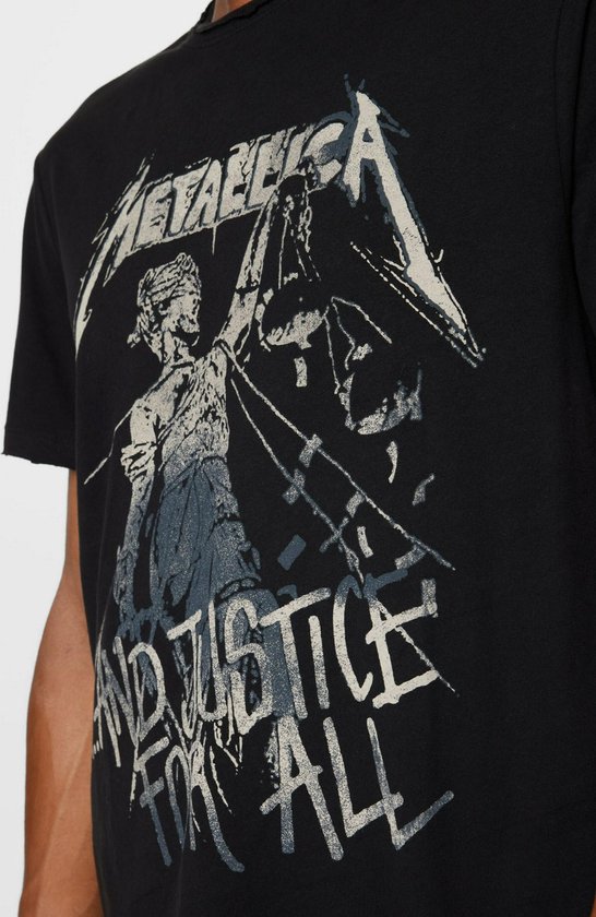 Chemise amplifiée metallica justice pour tous Zwart-Xl