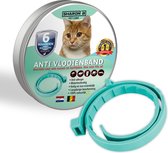 100% Natuurlijke Vlooienband - Voor Katten - Turquoise - Zonder Giftige Pesticiden - Vlooien en teken - Veilig Voor Mens En Dier - Milieuvriendelijk