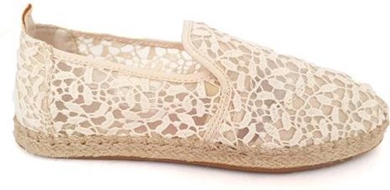 Toms Deconstucted Alpargata Rope Womens 10011728 Natural Lace Leaves Taille 36,5