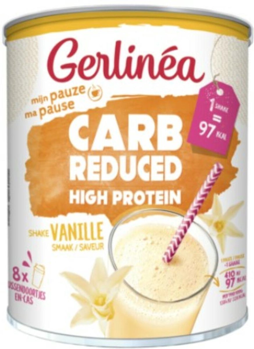 Gerlinea - Carb Reduced - Protein Shake - Vanille - 240 gr | bol.com