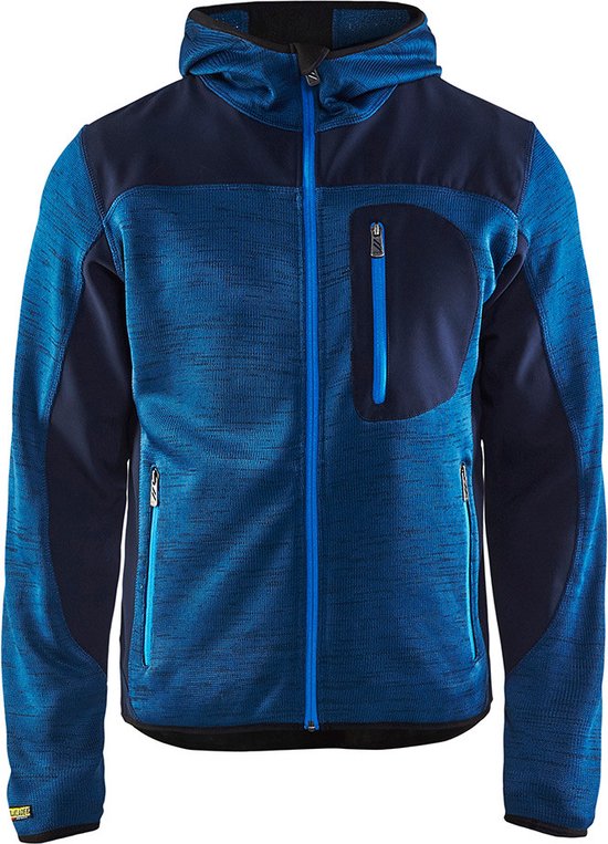 Blåkläder 4930-2117 Cardigan tricoté avec softshell Bleu marine / Bleu marine taille S