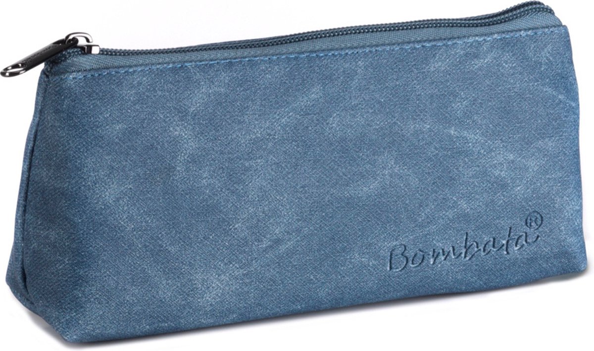 Bombata Denim Etui - Driehoek - Kunstleer - Blauw