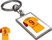 Galatasaray Shirt met Jouw Naam -  Seizoen 21/22- Gepersonaliseerde Sleutelhanger met Jouw Naam en Nummer - Cadeau - Verjaardag - Kerst - Kado - Valentijn - Gepersonaliseerd Cadeau