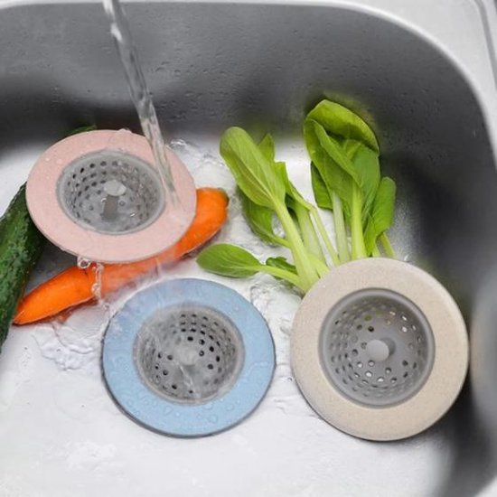 Twinza®, Bouchon de vidange en silicone pour la cuisine et la salle de bain, Crépine