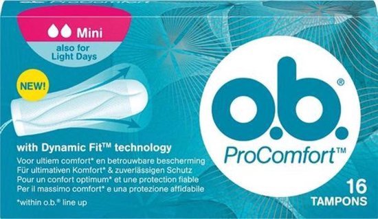 OB Tampons - Procomfort Mini - Set van 2 - (32 stuks totaal)