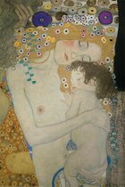 Poster - Gustav Klimt Mother And Child - 91.5 X 61 Cm - Multicolor