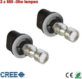 2x 880 - 30w CREE met lens "UITVERKOOP"