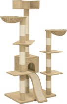 Krabpaal met sisal krabpalen 183 cm beige