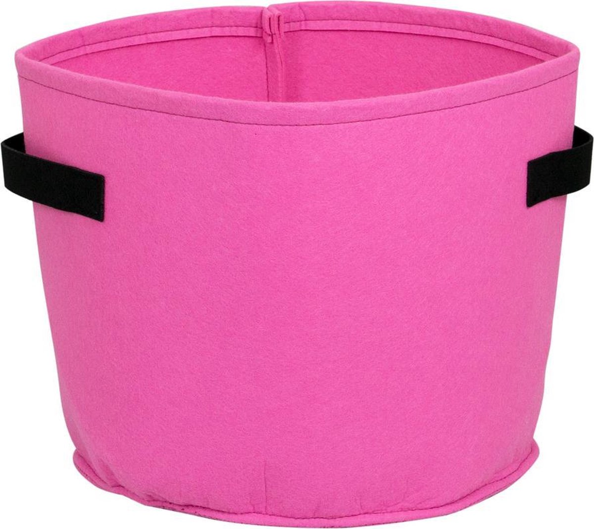 Furniteam Vilten Bloempot - Voor Binnen en Buiten - 20 Liter Inhoud - Kleur: Roze