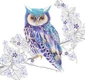 PPD - Blue Owl - papieren lunch servetten
