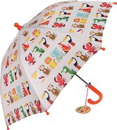 Rex London - Parapluie pour enfants - Parapluie - Créatures colorées - Animaux colorés - Beige Oranje