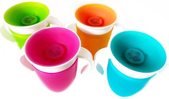 Munchkin Tasse Miracle 360ᵒ Couvercles, multicolores