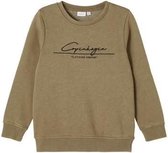 Name it sweater jongens - bruin - NKMofelix - maat 158/164