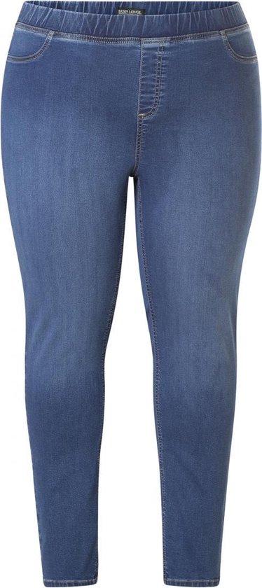 BASE LEVEL CURVY Tessa Tregging - Mid Blue - maat X-0(44)