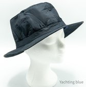 Regenhoed - Dameshoed - Blauwe waterproof hoed - Heren hoed - Maat M - 59 cm - Zuidwester -