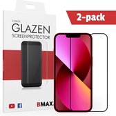 2-pack BMAX geschikt voor iPhone 13 Screenprotector - Full Cover gehard glas - Apple screenprotectors - Telefoonaccessoires - Telefonie & Accessoires - Beschermglas - Glas screenprotectors - Zwart
