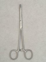 Belux Surgical / Kocher arterieklem - 1x2 tanden - Gebogen - RVS - 18cm - Set van 2