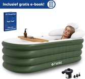 Twire® Premium Opblaasbaar bad - Ligbad voor Volwassenen - Zitbad - Zwembad - Malachite Green