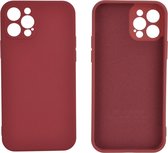 Hoesje geschikt voor iPhone 12 - Backcover - TPU - Rood