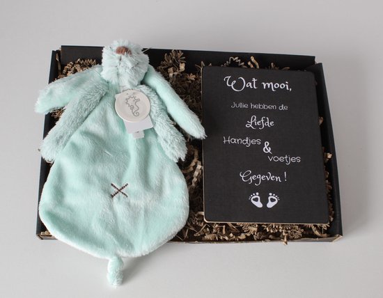 Brievenbus cadeau Rabbit Richie - kraamcadeau - happy horse